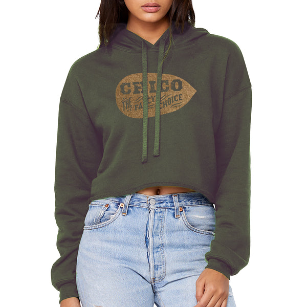Chico The Fancy Choice™ Cropped Hoodie, Women's, Military Green | Chico Classics