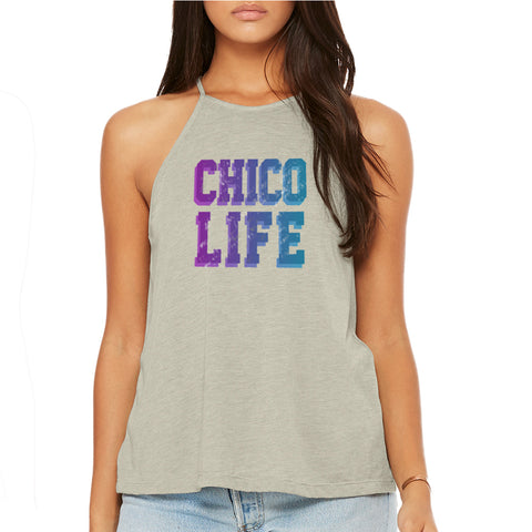 Chico Life High Neck Tank, Women's, Heather Stone | Chico Classics