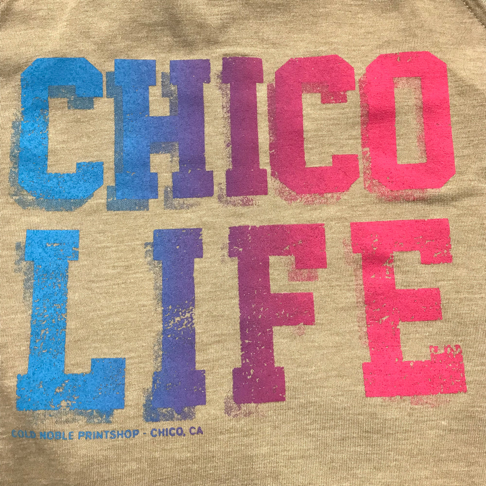 Chico Life High Neck Tank detail, Women's, Heather Stone | Chico Classics
